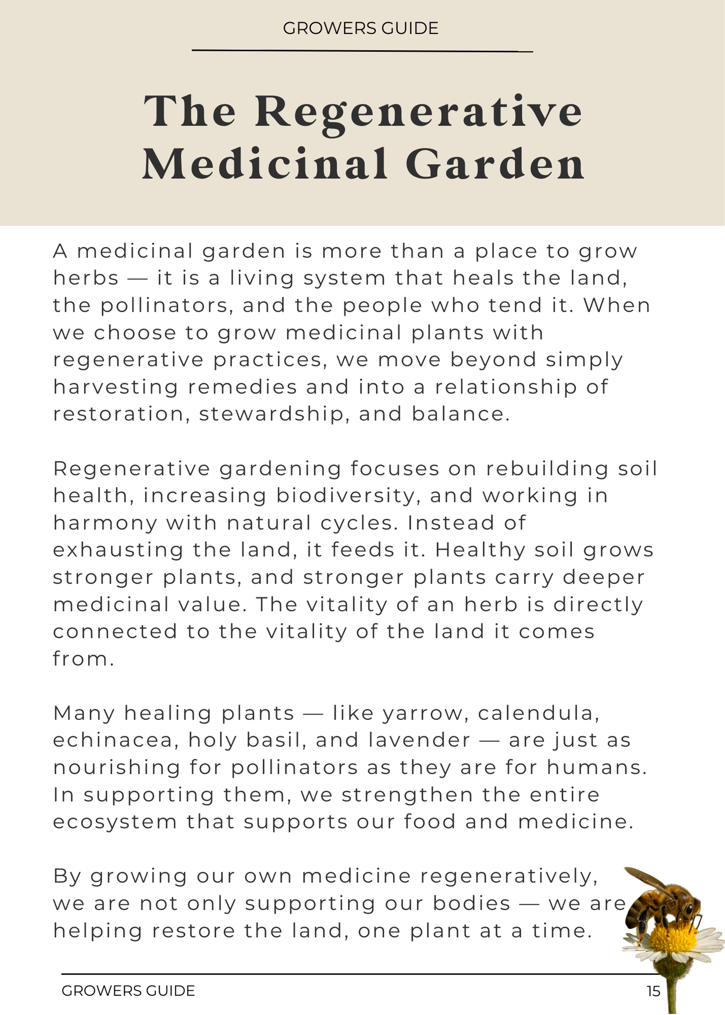 A Beginner Guide to Growing a Medicinal Garden (E-Book)