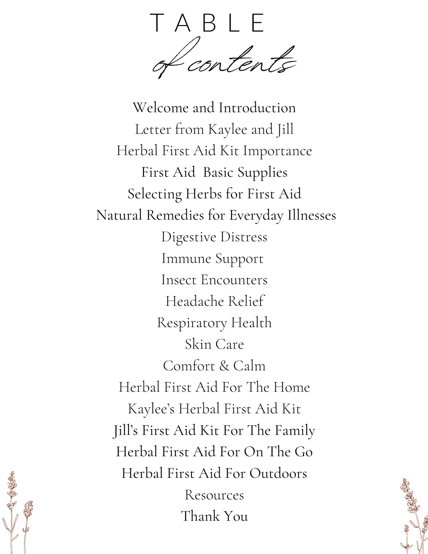 Herbal First Aid (E-Book)