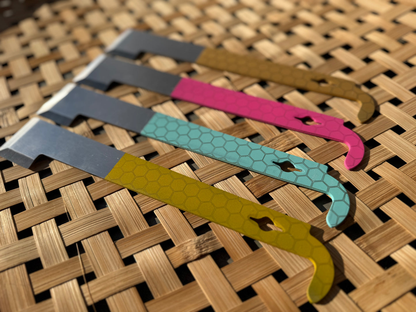 Honeycome Engraved J Hook Hive Tool