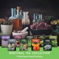 Load image into Gallery viewer, Medicinal Tea Herb Seeds Collection – 9 Heirloom Non-GMO Herbs for Calming Teas, Wellness & Home Apothecary Gardens (Chamomile, Lavender, Peppermint, Sage & More)