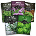 Load image into Gallery viewer, Culinary Herb Seed Collection – 5 Essential Kitchen Herbs for Indoor or Outdoor Growing
