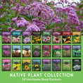 Load image into Gallery viewer, Native Habitat Seed Collection – 24 Native Wildflowers & Grasses for Pollinators, Meadows & Low-Maintenance Landscapes