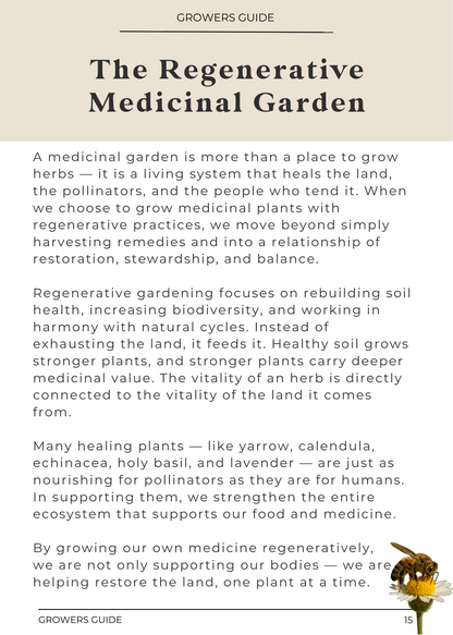 A Beginner Guide to Growing a Medicinal Garden (E-Book)