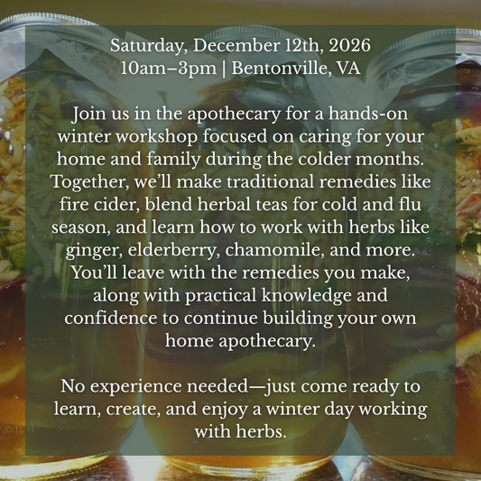 Winter Herbal Workshop In-Person