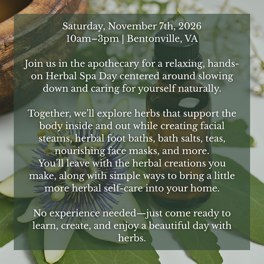 Herbal Spa Day Workshop-In Person