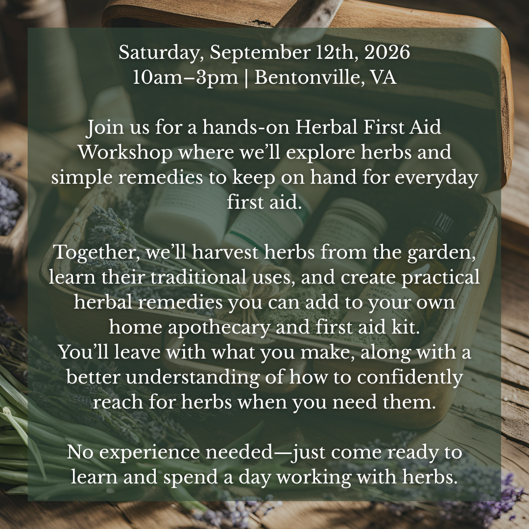 Herbal First aid Workshop-In Person