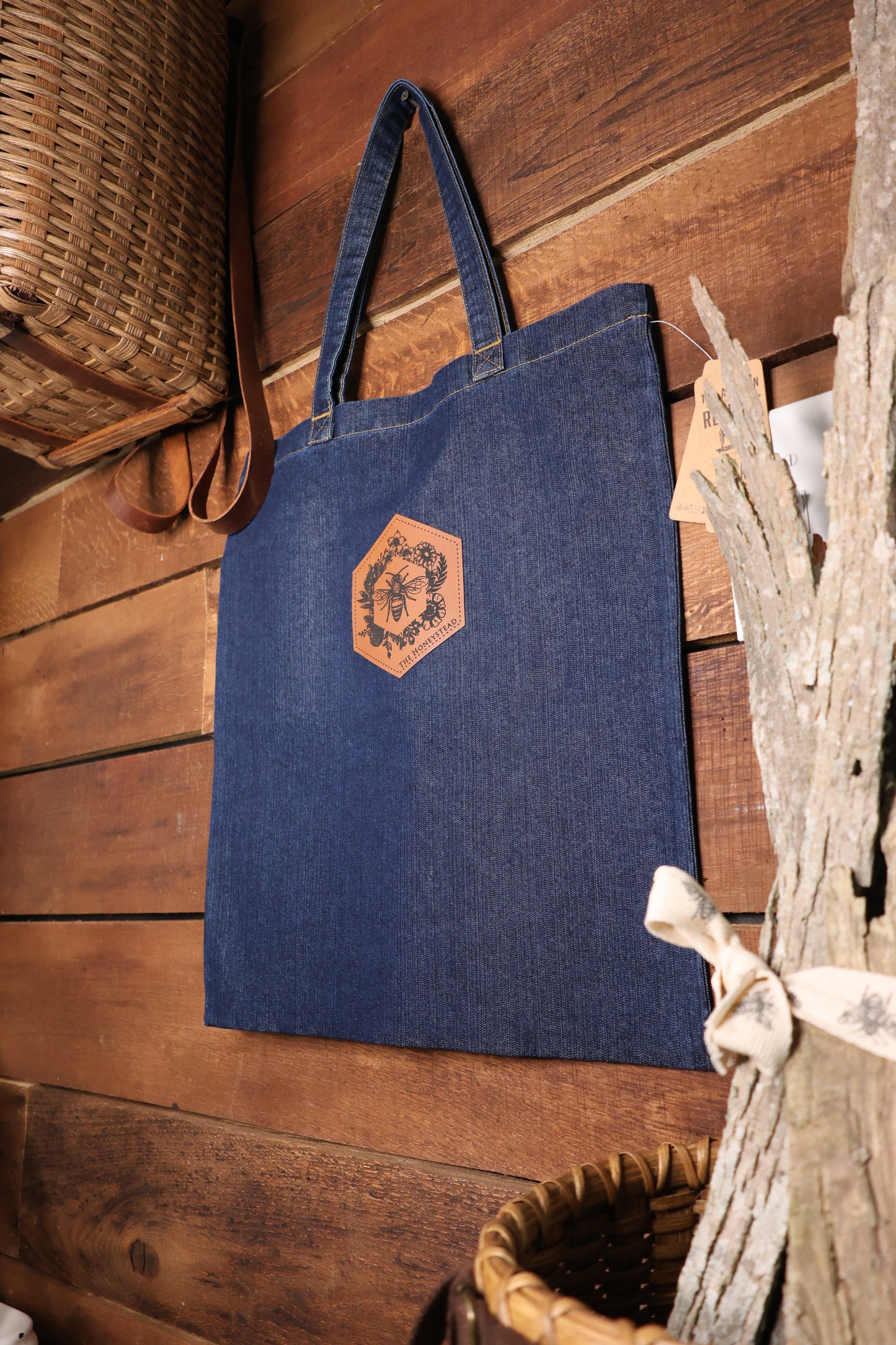 Blue Jean Tote Bag