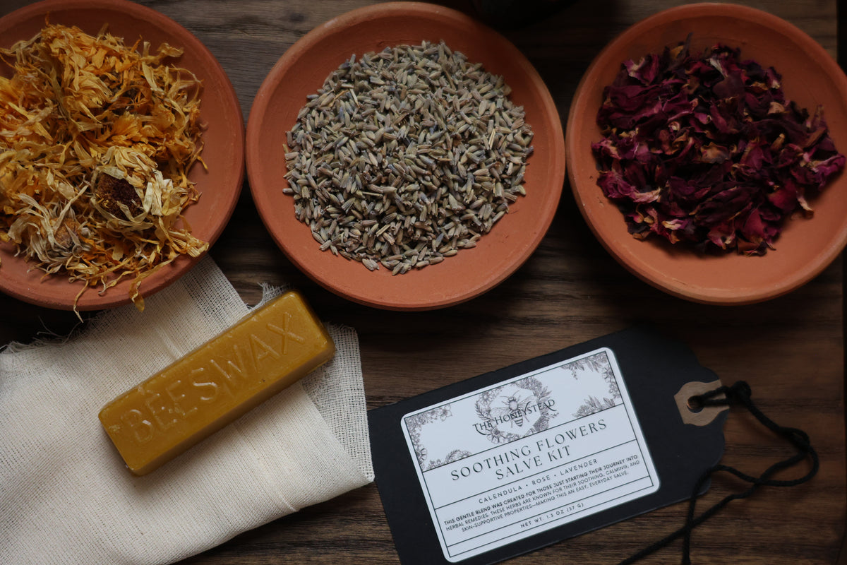 Soothing Flowers Salve Kit