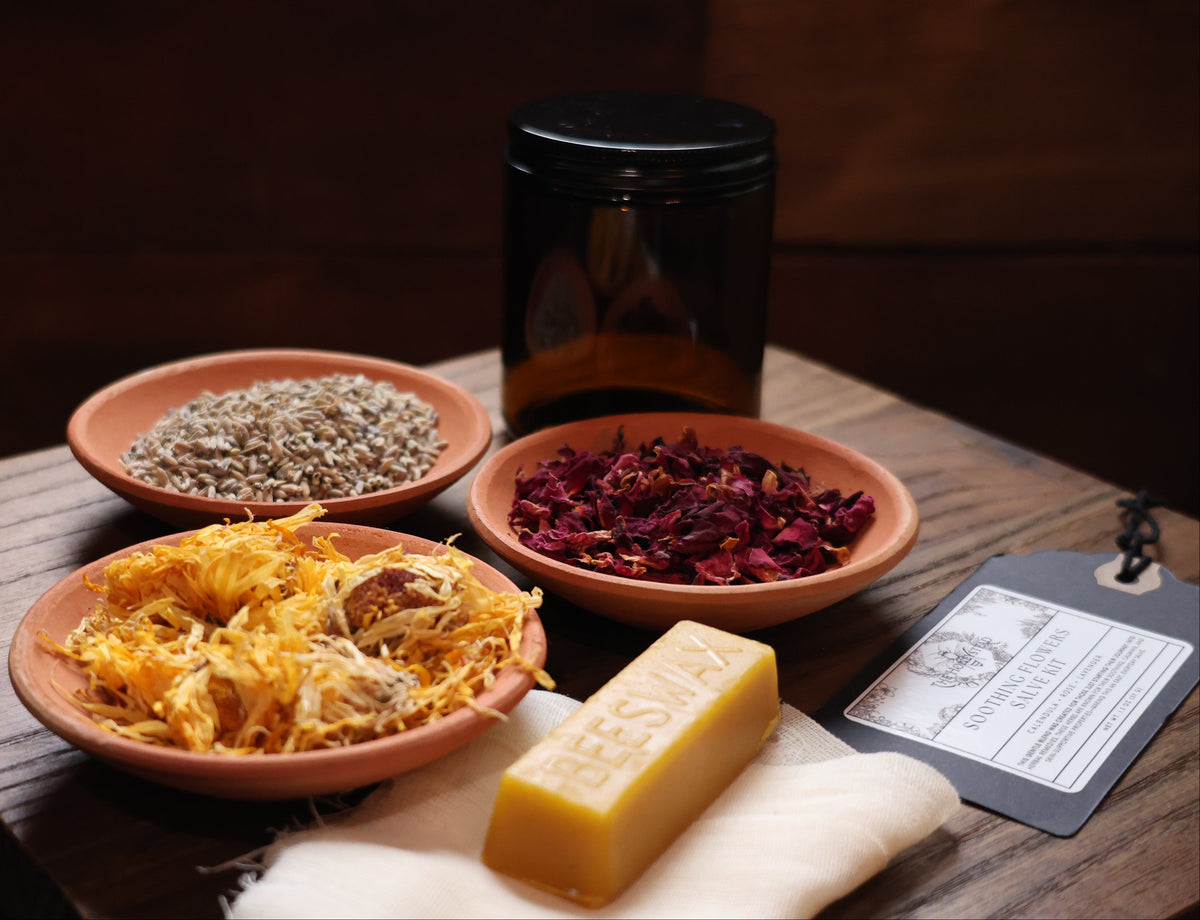 Soothing Flowers Salve Kit