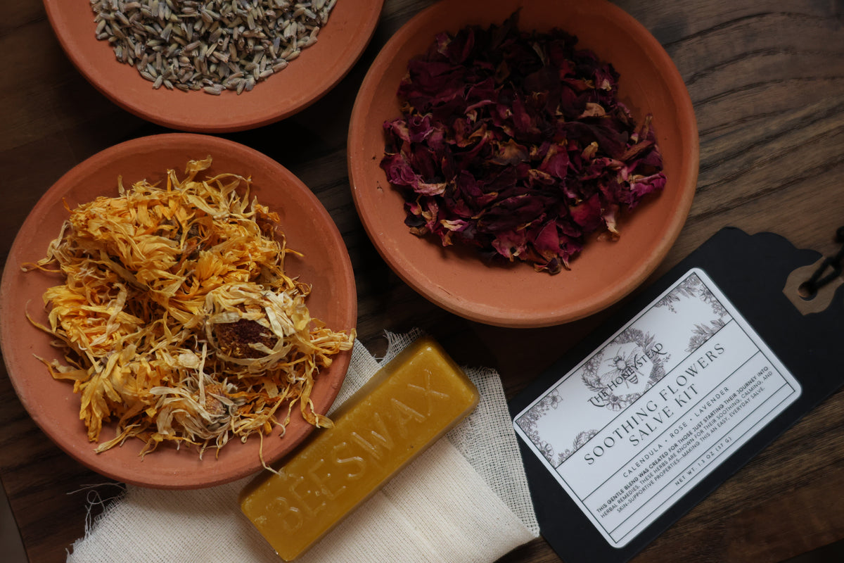 Soothing Flowers Salve Kit