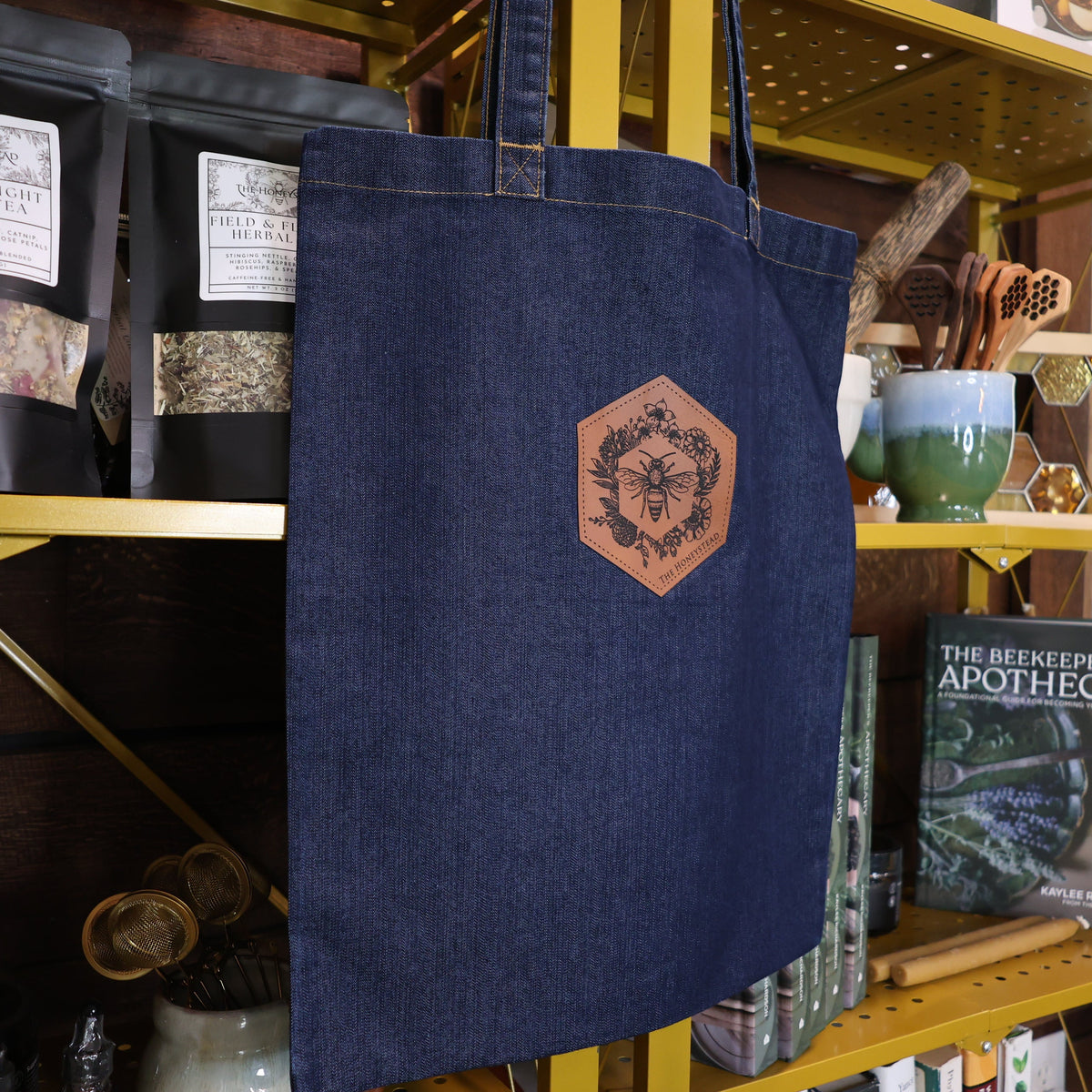 Blue Jean Tote Bag