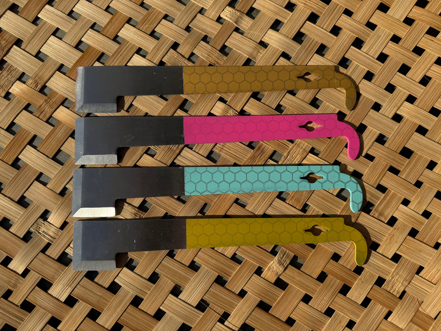 Honeycome Engraved J Hook Hive Tool