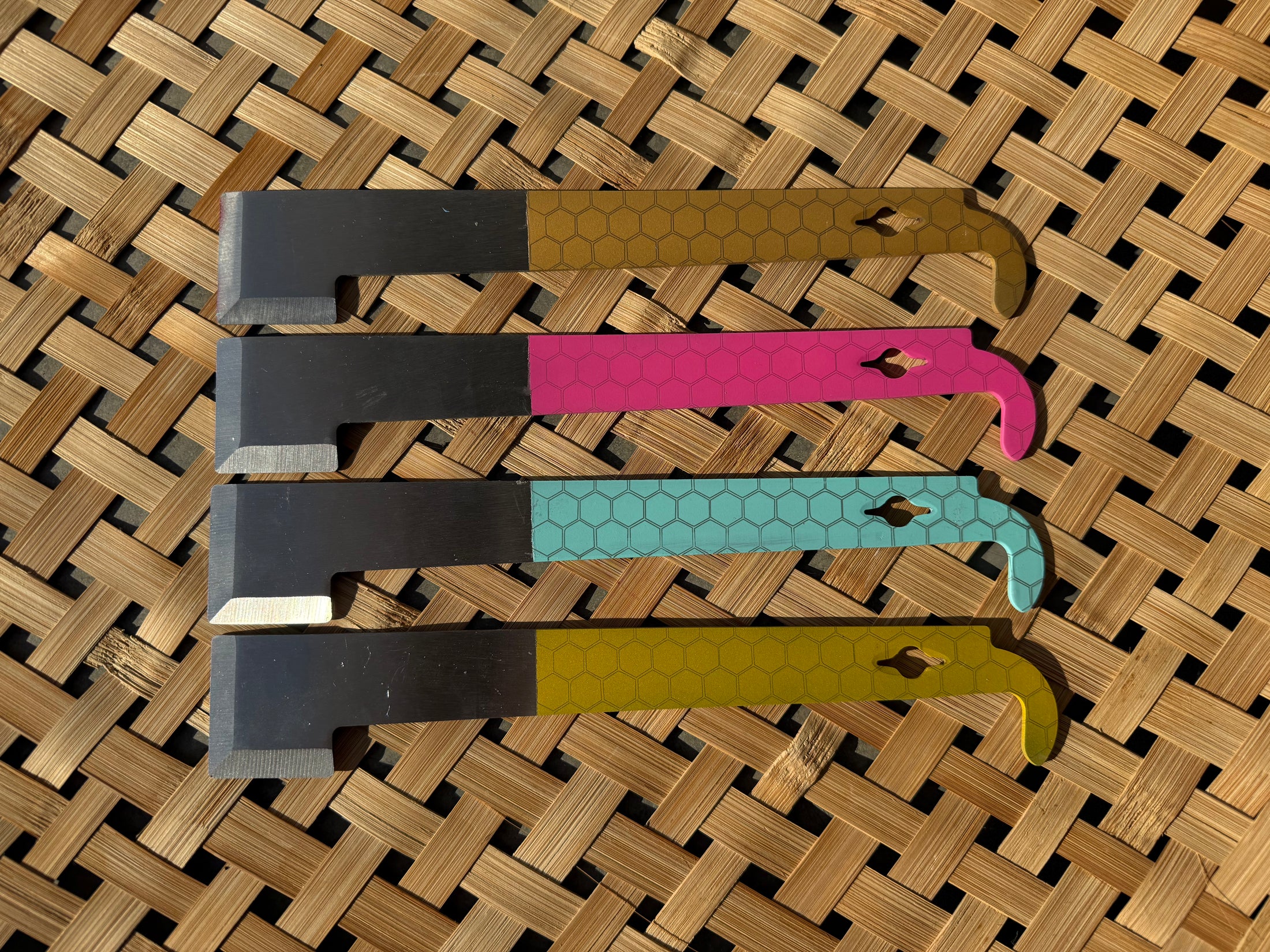 Honeycome Engraved J Hook Hive Tool