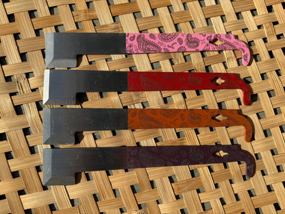 Paisley Engraved J Hook Hive Tool