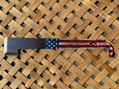 American Flag Style J Hook Hive Tool